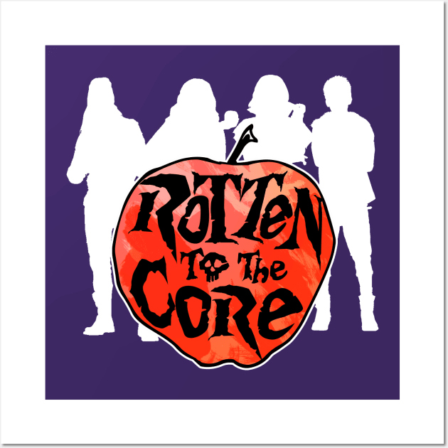 Rotten to the Core - white variant Wall Art by Rackham